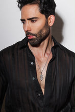 Load image into Gallery viewer, Camisa Yves (Rayas negro y plata)