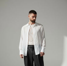 Cargar imagen en el visor de la galería, Camisa Yves (Gasa Hueso)