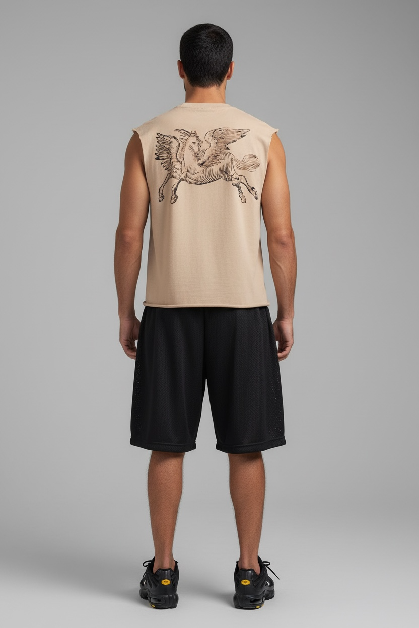 Camiseta Crop Pegaso (Arena)