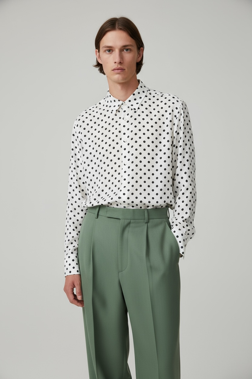 Camisa Yves ML (Lunares)