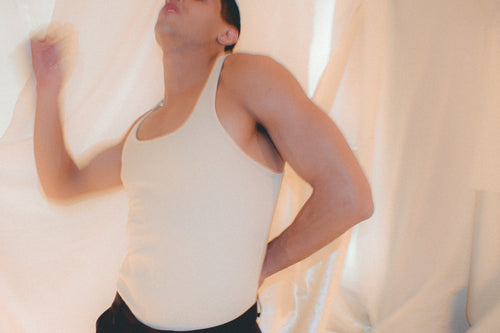 Deep Tank Top (Crema)