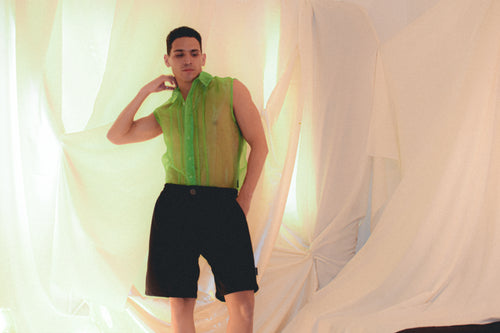 Camisa Yves SM (Chiffon Lima)