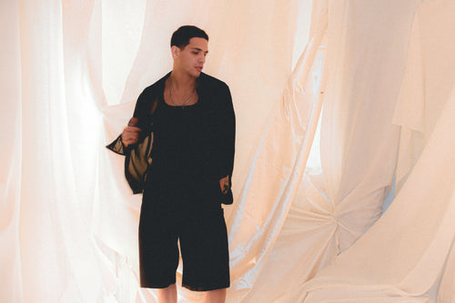Yves Long Sleeve Shirt (Black)