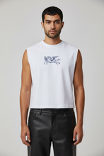 Cargar imagen en el visor de la galería, Tanktop Crop Pegaso (Blanco)