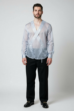 Cargar imagen en el visor de la galería, Camisa Líbano manga larga (Gris)