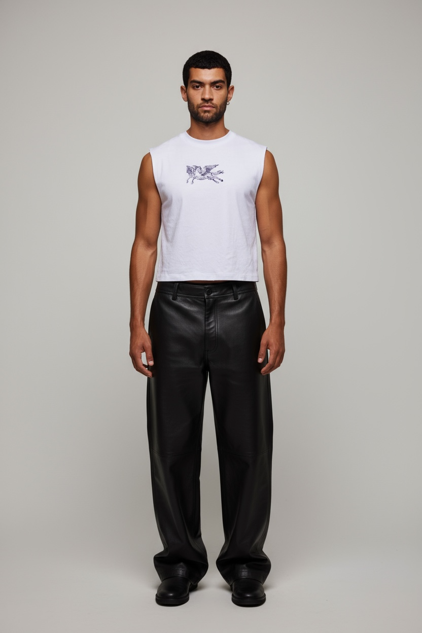 Tanktop Crop Pegaso (Blanco)