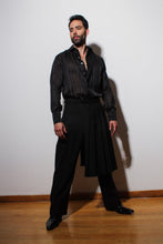 Load image into Gallery viewer, Camisa Yves (Rayas negro y plata)